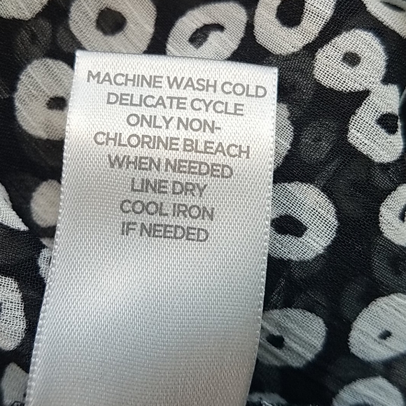 Avenue Black & White Blouse Size 18/20 - Picture 6 of 6